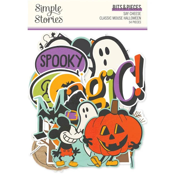 Say Cheese Classic Mouse Halloween Bits & Pieces - Simple Stories