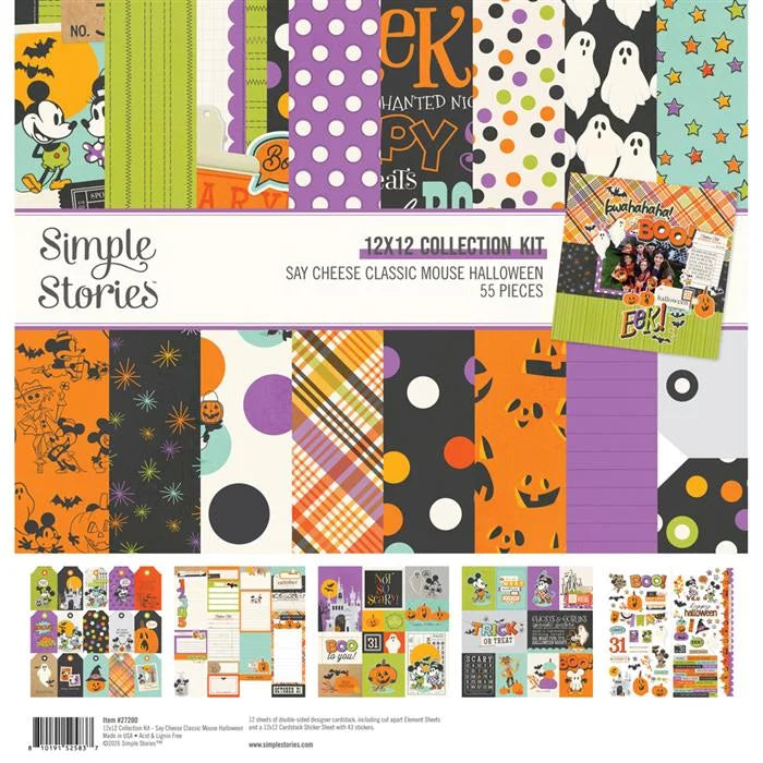 Say Cheese Classic Mouse Halloween Collection Kit - Simple Stories