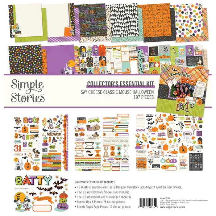 Say Cheese Classic Mouse Halloween Collector's Essential Kit - Simple Stories
