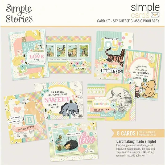 Say Cheese Classic Pooh Baby Simple Cards Card Kit - Simple Stories