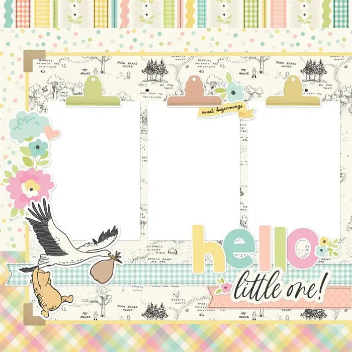 Say Cheese Classic Pooh Baby Simple Pages Page Kit - Simple Stories