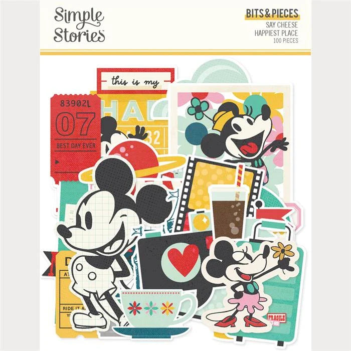 Say Cheese Happiest Place Bits & Pieces - Simple Stories
