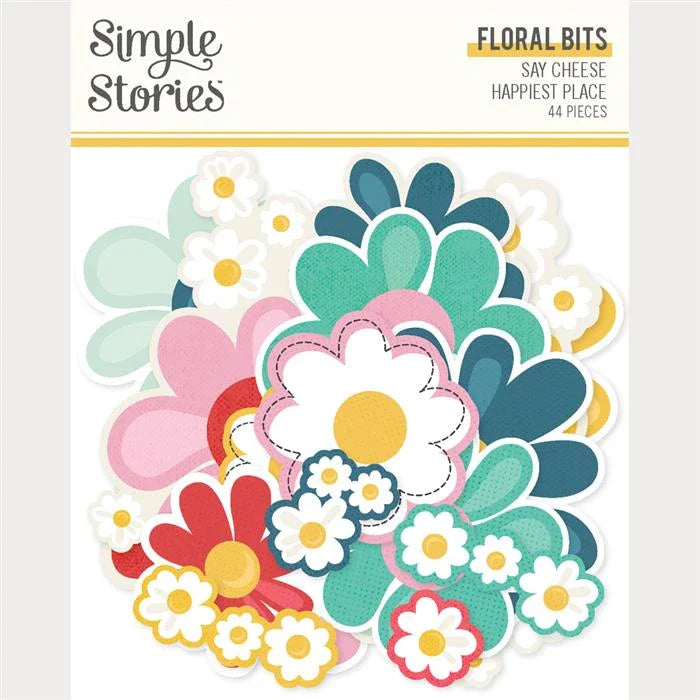 Say Cheese Happiest Place Floral Bits & Pieces - Simple Stories