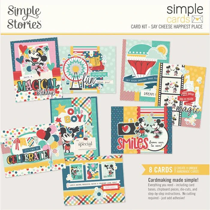 Say Cheese Happiest Place Simple Cards Card Kit - Simple Stories