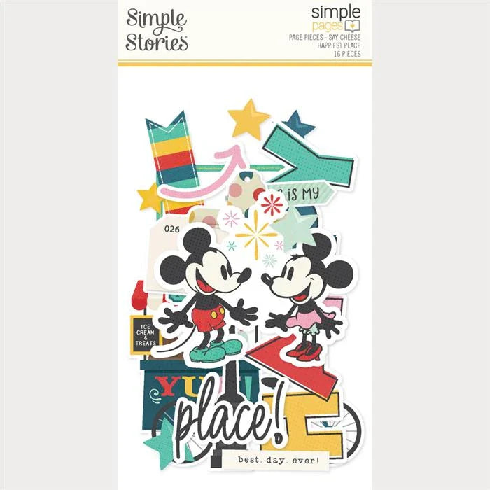 Say Cheese Happiest Place Simple Pages Page Pieces - Simple Stories