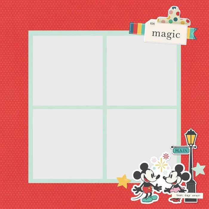 Say Cheese Happiest Place Simple Pages Page Pieces - Simple Stories