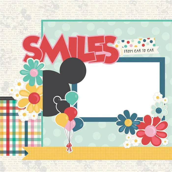 Say Cheese Happiest Place Simple Pages Page Kit - Simple Stories