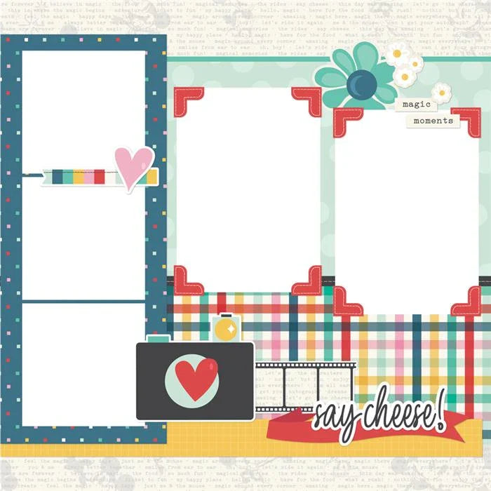 Say Cheese Happiest Place Simple Pages Page Kit - Simple Stories