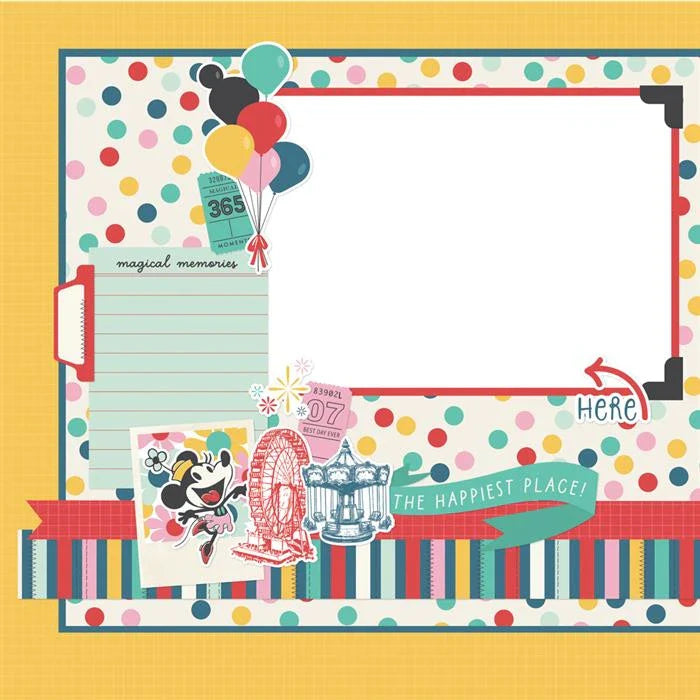 Say Cheese Happiest Place Simple Pages Page Kit - Simple Stories