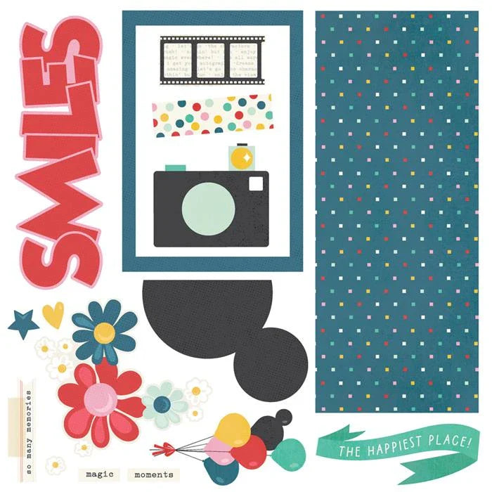 Say Cheese Happiest Place Simple Pages Page Kit - Simple Stories