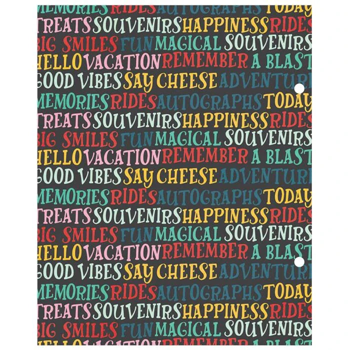 Say Cheese Happiest Place SN@P! Binder Inserts 6" X 8" - Simple Stories