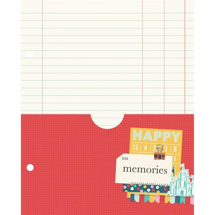 Say Cheese Happiest Place SN@P! Binder Inserts 6" X 8" - Simple Stories