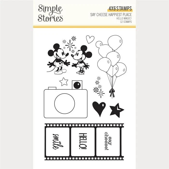 Say Cheese Happiest Place Stamps Hello Magic! - Simple Stories