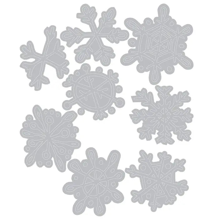 Scribbly Snowflakes Thinlits Die Set Die Set 8PK - Back from the Vault - Tim Holtz - Sizzix