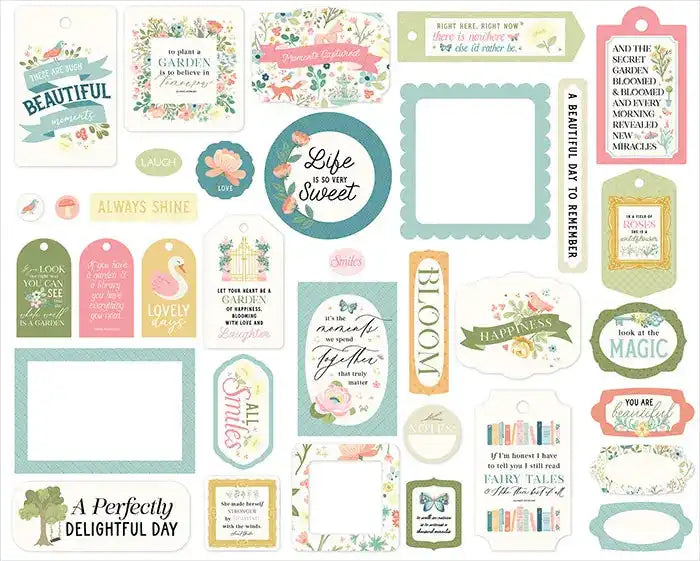 Secret Garden Frames & Tags - Carta Bella