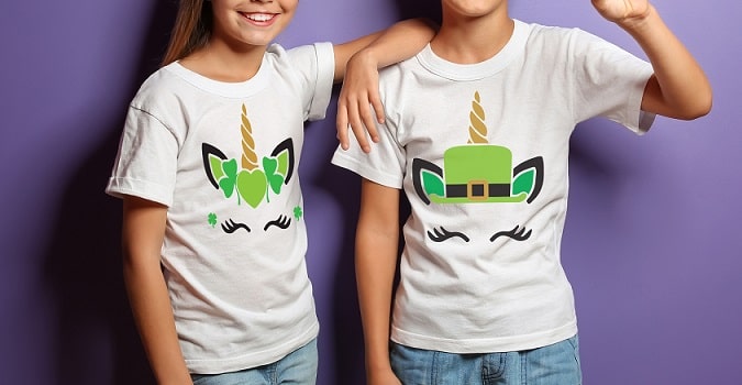 Shamrock Unicorn T-Shirts SVG Image File Download