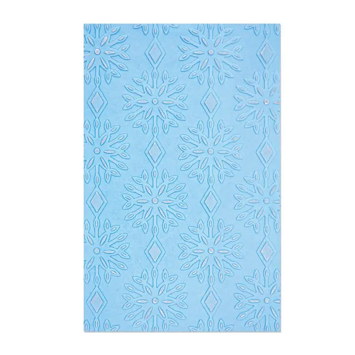 Shimmering Snowflakes Multi-Level Textured Impressions Mini Embossing Folder - Jennifer Ogborn - Sizzix