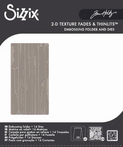 Laboratory Side Order Thinlits Die Set 2D Texture Fades by Tim Holtz (Vault) - Halloween Collection - Sizzix