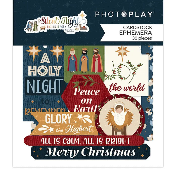 Silent Night Ephemera Die Cuts - PhotoPlay