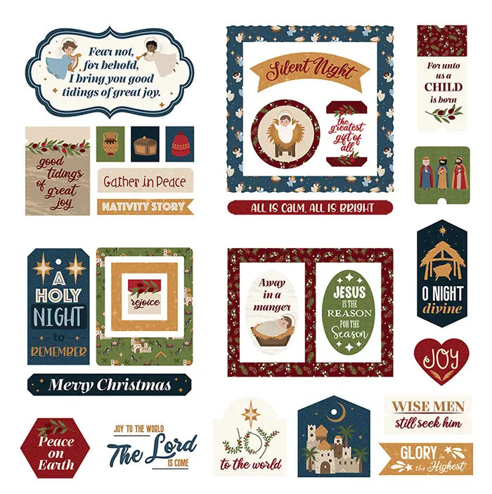 Silent Night Ephemera Die Cuts - PhotoPlay