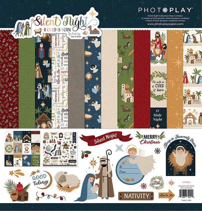 Silent Night Scrapbook Collection Pack, 12" x 12" - PhotoPlay