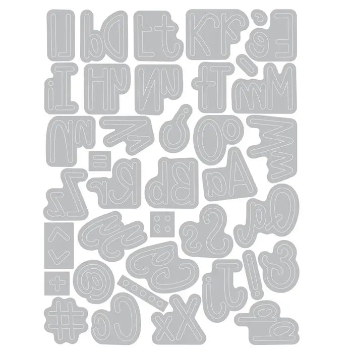Simple Letters Thinlits Die Set Die Set 37PK - Letters by Shells - Shelly Kim - Sizzix