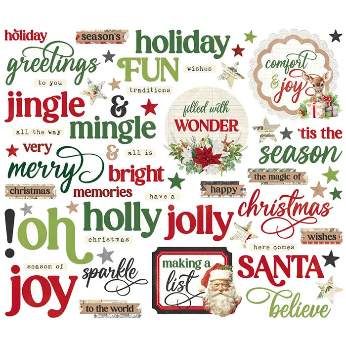 Simple Vintage Believe Sentiments Bits & Pieces - Simple Stories
