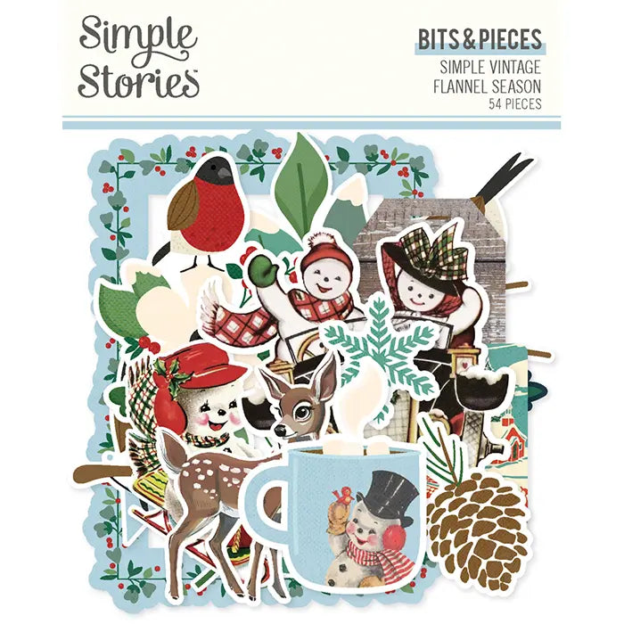 Simple Vintage Flannel Season Bits & Pieces - Simple Stories