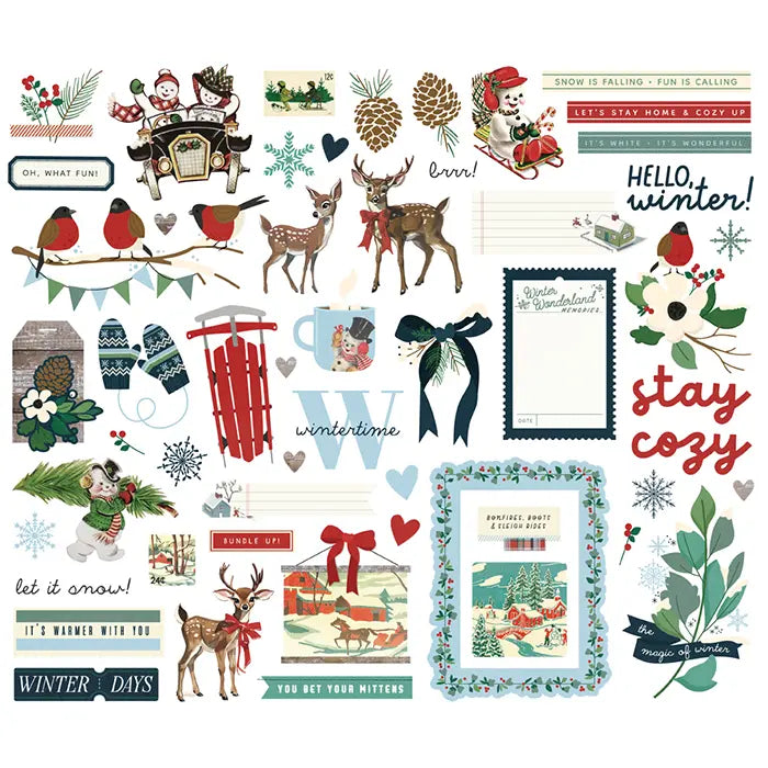 Simple Vintage Flannel Season Bits & Pieces - Simple Stories