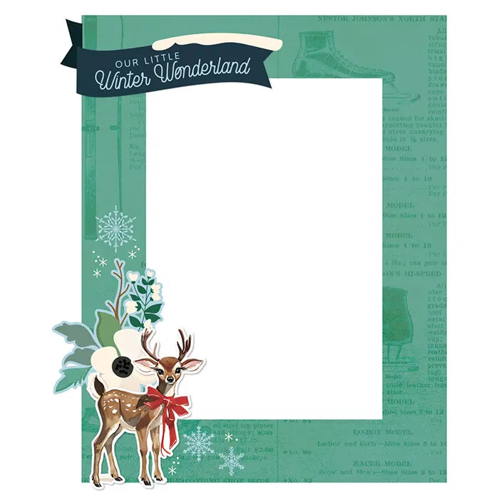 Simple Vintage Flannel Season Chipboard Frames - Simple Stories