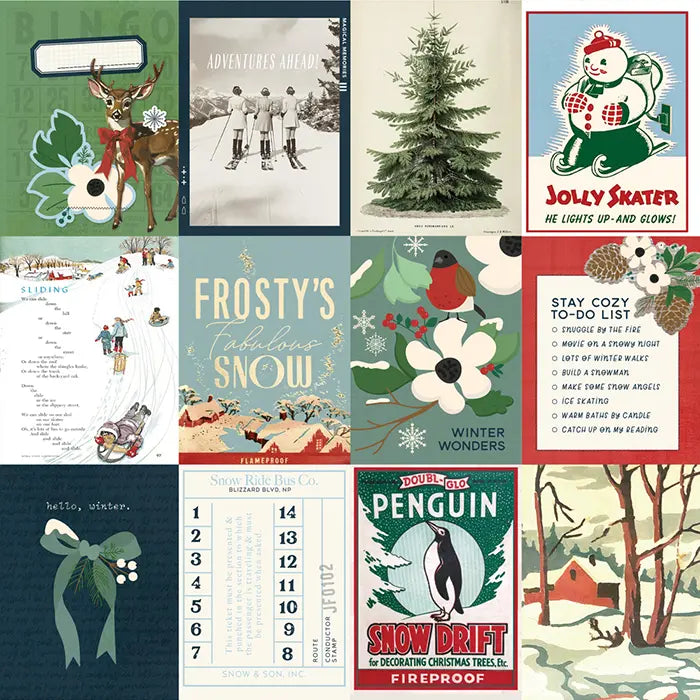 Simple Vintage Flannel Season Scrapbook Collection Kit, 12" x 12" - Simple Stories