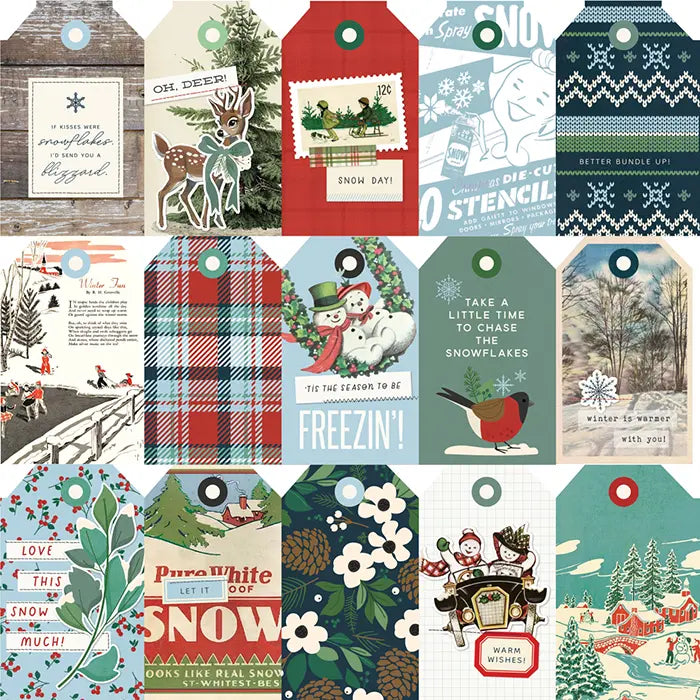 Simple Vintage Flannel Season Scrapbook Collection Kit, 12" x 12" - Simple Stories