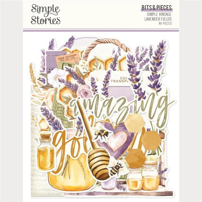 Simple Vintage Lavender Fields Bits & Pieces - Simple Stories