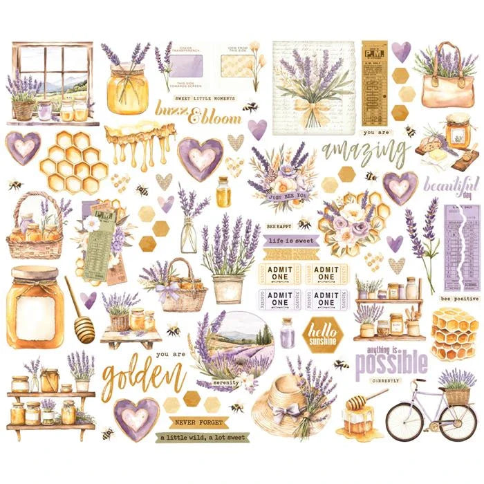Simple Vintage Lavender Fields Bits & Pieces - Simple Stories