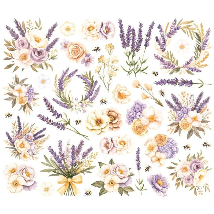 Simple Vintage Lavender Fields Floral Bits & Pieces - Simple Stories