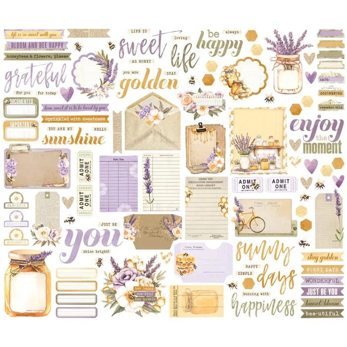 Simple Vintage Lavender Fields Journal Bits & Pieces - Simple Stories