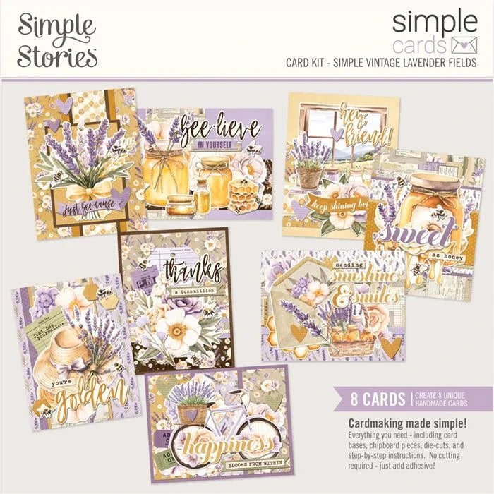 Simple Vintage Lavender Fields Simple Cards Card Kit - Simple Stories