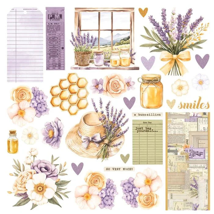 Simple Vintage Lavender Fields Simple Cards Card Kit - Simple Stories