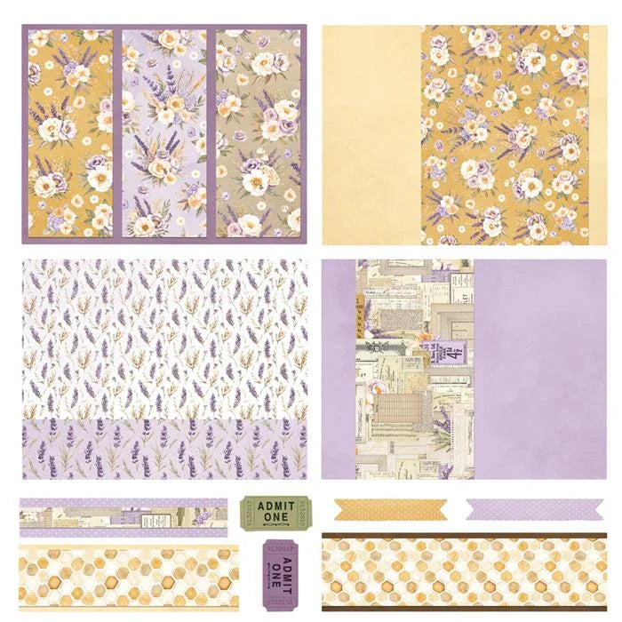 Simple Vintage Lavender Fields Simple Cards Card Kit - Simple Stories