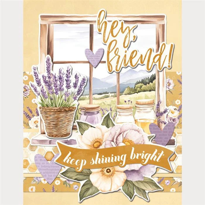 Simple Vintage Lavender Fields Simple Cards Card Kit - Simple Stories