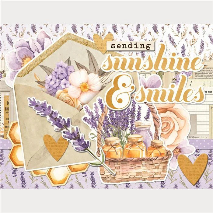 Simple Vintage Lavender Fields Simple Cards Card Kit - Simple Stories