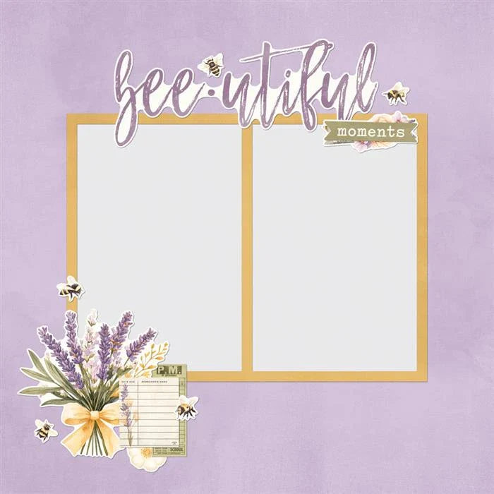 Simple Vintage Lavender Fields Simple Pages Page Pieces - Simple Stories