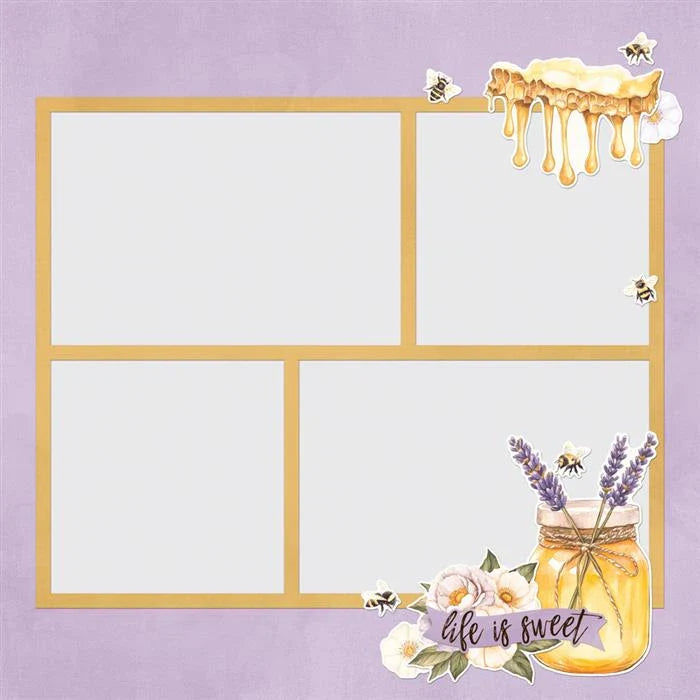 Simple Vintage Lavender Fields Simple Pages Page Pieces - Simple Stories