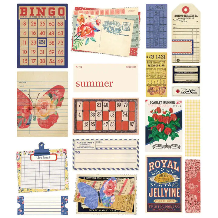 Simple Vintage Linen Market Ephemera - Simple Stories