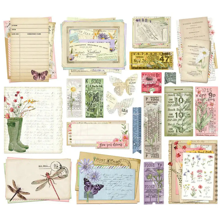 Simple Vintage Meadow Flowers Ephemera - Simple Stories