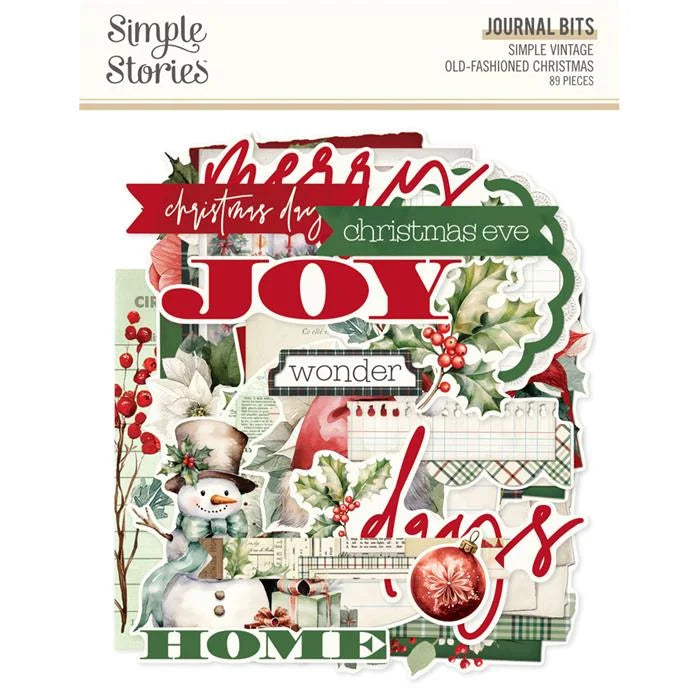 Simple Vintage Old Fashioned Christmas Journal Bits & Pieces - Simple Stories