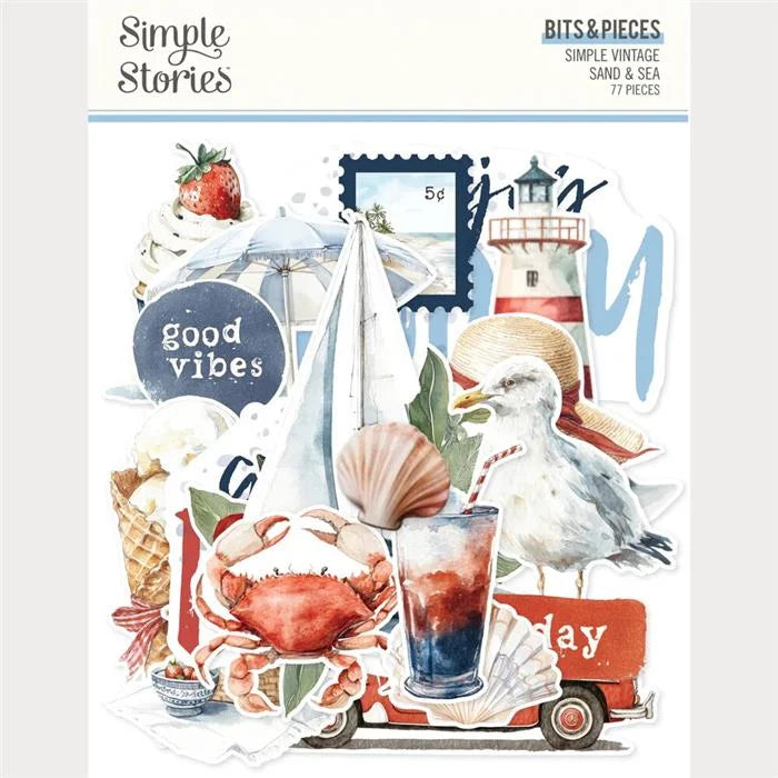 Simple Vintage Sand & Sea Bits & Pieces - Simple Stories