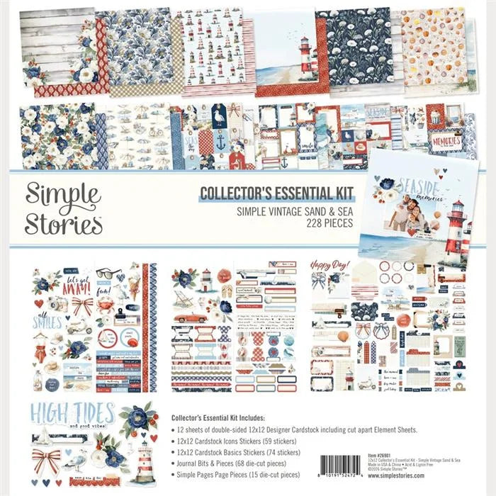 Simple Vintage Sand & Sea Collectors Essentials Kit - Simple Stories