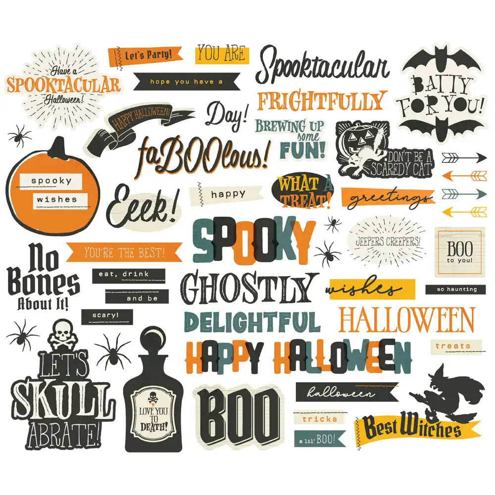 Simple Vintage Scary Stories Sentiment Bits & Pieces - Simple Stories