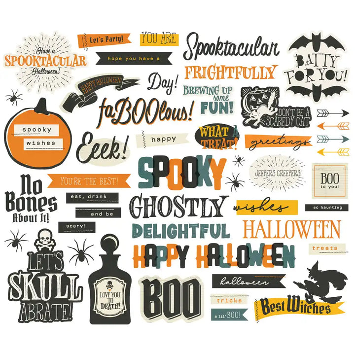 Simple Vintage Scary Stories Sentiment Bits & Pieces - Simple Stories